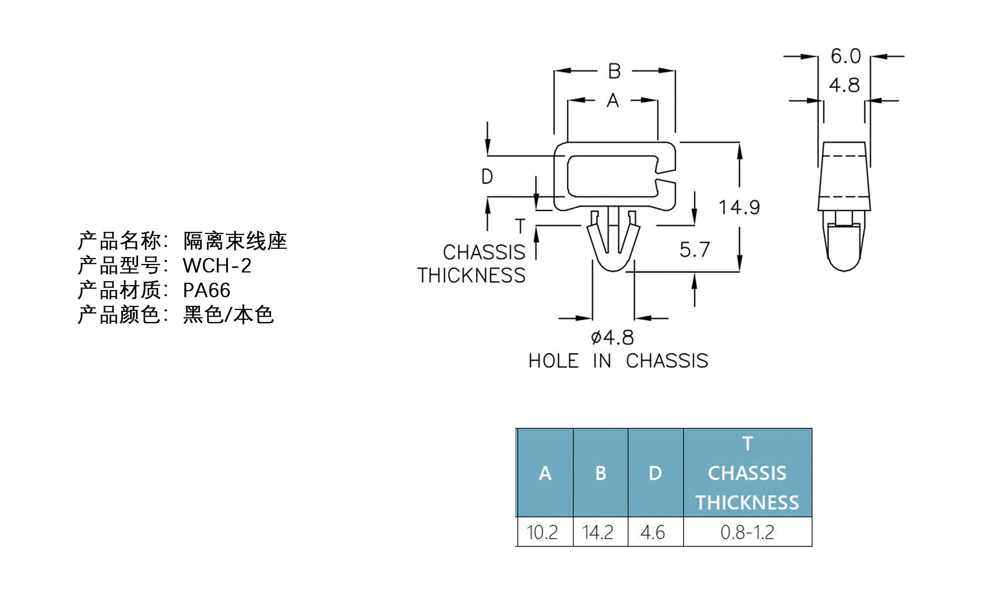 隔离束线座 WCH-2